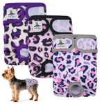 UFO PET Dog Period Heat Pants for Season Incontinence, Super Absorbent Washable Dog Puppy Nappies Female Small, Doggy Knickers for Season 3 Pack