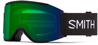 Smith Squad MAG Snow Goggle (Black, Chromapop Everyday Green Mirror + Extra Lens)