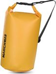 MARCHWAY Floating Waterproof Dry Bag 5L/10L/20L/30L/40L, Roll Top Sack Keeps Gear Dry for Kayaking, Rafting, Boating, Swimming, Camping, Hiking, Beach, Fishing (Deep Yellow, 20L)