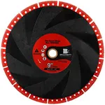 Metal Cutting Diamond Blade 9"- BRSCHNITT 230mm All-Purpose Diamond Saw Blade for Rebar Sheet Metal Angle Iron Stainless Steel Concrete.