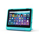 Amazon Fire HD 8 Kids Pro tablet, ages 6-12 | 3GB memory, 8" HD screen, slim case for older kids, ad-free content, parental controls, 13-hr battery, 32GB, Hello Teal, (2024 release)