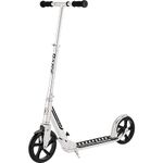 Razor A5 DLX Kick Scooter for Kids Ages 8+ - 8" Urethane Wheels, Foldable, Anti-Rattle Handlebars, for Riders up to 220 lbs