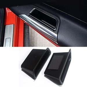 Autophoton Upgraded Front Door Storage Box for Mustang 2015-2021 Black