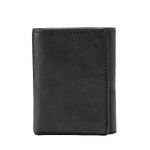 Fossil Men's Ingram Extra Capacity Trifold Wallet, Black, One Size