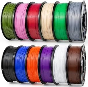 iSANMATE ASA Filament 1.75mm 12KG, UV & Weather Resistant 3D Printer Filament Perfect for Outdoor Functional Parts, Dimensional Accuracy +/- 0.02mm, 1kgX12 Spool