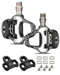 SAVADECK Road Bike Pedals, Aluminum Alloy Pedals with Cleats for Shimano/Look System, 9/16 Inch Self-Locking Clipless Pedals for Road Bike Race Bike MTB Spin Bike (Carbon SPD SL)