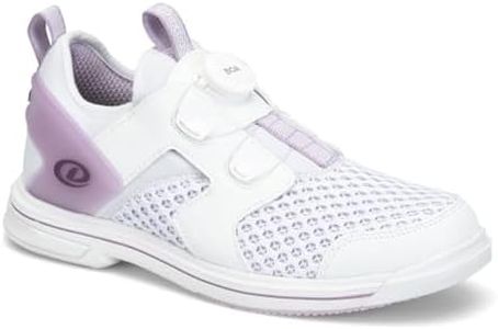 Dexter Women's Pro BOA Bowling Shoes - White/Lavender 9.5 (for Right Handed Bowlers Only)