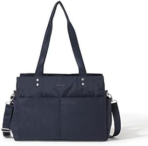 Baggallini The Only Bag - Multi-Compartment Crossbody Tote Bag for Women, French Navy, One Size