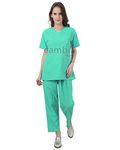 Cambia Scrub Suits OT Dress for Doctors Women/Female (S, Green)