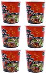Nongshim Shin Spicy Ramen Instant Gourmet Cup Noodle (Pack of 6)