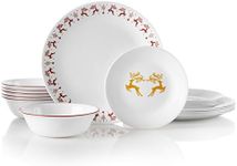 Corelle Square Dinnerware Set, 18 Piece Set, Simple Lines