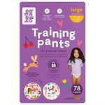 Hello Bello Training Pants Club Box for Girls and Boys Size Large, Sugar Rush and Tea Time, 3T-4T, 32-40lbs, 78 Count