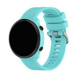 Watchband Compatible for Garmin Forerunner55/ Forerunner158, Silicone Band Replacement for Garmin Forerunner 55/ Forerunner 158 GPS Running Watch (Mint Green)