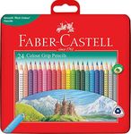 Faber-Castell Colour Grip Pencils Gift Tin of 24, (16-116256)