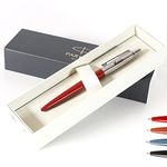 Personalised Custom Parker Jotter Bond Street Pen + Gift Box | Design A Truly Unique Present | Laser Engraved - Red