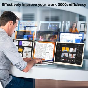 Siaviala 15.6" Portable Monitor – Full HD Display, Slim Design
