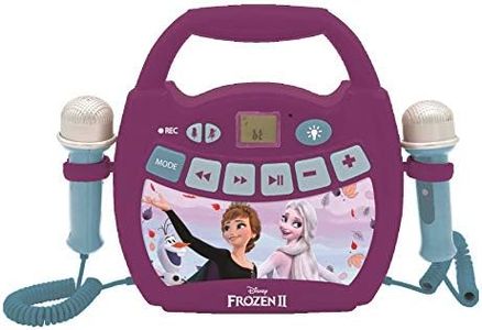 LA REINE DES NEIGES - Enceinte Bluetooth - Effets Lumineux, Micros et Batterie Rechargeable