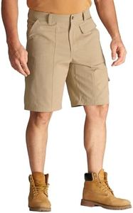CHRONOLINE Men’s Cargo Shorts 2026 Spring Summer Regular Fit Cotton Workwear Utility Carpenter Shorts with Pockets, Light Khaki, W40