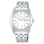 Seiko Selection Men's Quartz Watch, Silver/White, Bracelet Type