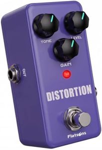 Flatsons Distortion Pedal – 2-Stage High‑Gain Distortion, True Bypass