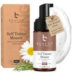 Self Tanner Mousse - Made with Natural & Organic Ingredients, Self Tanning Mousse for Fake Tan, Natural Looking Sunless Tanner, Non Toxic Tanning Foam for Gradual Tan with Streak Free Finish
