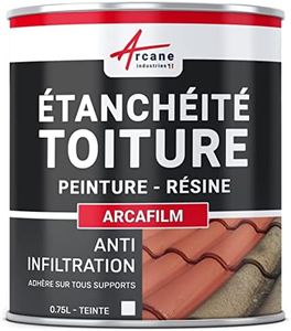 Étanchéité Toiture : Peinture résine d'étanchéité ARCAFILM pour Toit et Tuile 0.75 L - Blanc - ARCANE INDUSTRIES