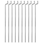 uxcell 1.2mm x 450mm (17.7 Inch) Steel Z Pull/Push Rods Parts for RC Airplane Plane Boat Replacement (Pack of 10)