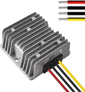 Car DC 12v to 24v Step Up Converter 10A 240W Regulator Power Supply Voltage Inverter Changer Adapter for Vehicle Boat Truck Van Boat Solar System DC 9-20V Inputs 24V Output