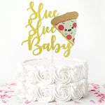 Slice Slice Baby Cake Topper, Pizza Baby Shower Cake Topper, Pizza Theme Birthday Party Decoration, Pizza Party Supplies