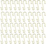 LINMOIJN 180Pcs Gold S-Shaped Hooks Stainless Steel Christmas Tree Hangers Hooks Christmas Ornament Hooks,for Christmas Stockings,Xmas Party Decor