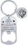 ZARAMI Personalised keyring Daddy I Love You Keyring Father’s Day Gifts from Daughter and Son Daddy Birthday gifts Presents for Dad Fathers Keychain Easter Gifts, men's gifts, man.