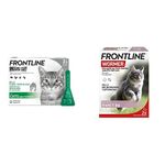 FRONTLINE Plus Flea & Tick Treatment for Cats - 3 Pipettes & FRONTLINE Wormer for Cats - 2 Tablets