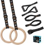 Vulken Wooden Gymnastic Rings with 