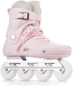 SWAY Professional Inline Skates for Adult, High Performance Roller Skates for Women Men, Racing Skates for Teens, Male, Female, Roller Blades Size 4-10, ABEC-11 Bearing (Pink, L - (6-7M/6.5-7.5W))