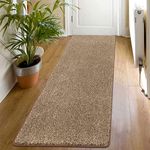 HEBE Hallway Runner Rug 24”x71” Front Door Mat Non Slip Absorbent Inside Mud Dirts Trapper Mats Washable Entrance Mats for Dogs Shoes Scraper Mat Carpet Laundry Kitchen Mat