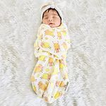 POLKA TOTS 100% Muslin Cotton Cotton Soft Swaddle Wrap Blanket, Sleeping Bag for New Born Infants 0 to 6 Months Baby Kids (Upto 8 Kgs, Sheep)