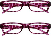 OPULIZE, Reading glasses Pink Tortoiseshell Lightweight Comfortable Readers Value 2 Pack Mens Womens RR32-4 +3.50