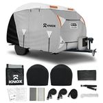 KNOX 3rd Gen R-Pod Cover, Anti-Tear 7 Layer APEX Fabric, Fits R-Pod Travel Trailer, RV and Motorhome, Includes Propane Cover, Tire Covers, Ladder Cover and Windproof Ropes, Fits Up to 18' 8" Trailers