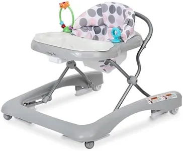 Dream On Me Mia Foldable Baby Walker in Grey