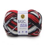 Lion Brand Yarn Basic Stitch Anti-Pilling Knitting Yarn, Yarn for Crocheting, 1-Pack, Buffalo Hill