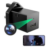 UBEOK Spy Camera Hidden Camera USB Charger WiFi 1080P HD Wireless Indoor Secret Mini Nanny Cam Home Security Surveillance Small Monitoring Cameras with Motion Detection Remote App Control
