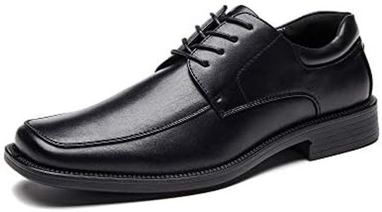 DECARSDZ Mens Classic Comfy Modern Oxford Formal Derby Lace Up Dress Shoes Black Use for Business Wedding Formal Dinners Church Services Theatre Performances