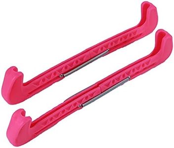 VGEBY Skate Blade Guards, 2Pcs Adjustable Ice Skate Blade Covers Skate Shoes Cover Ice Knife Blade Protective Guard Skate Protector (Pink)