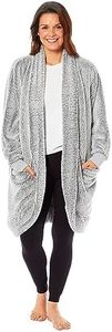 Daisy Dreamer Womens Cardi Gown Robe Ladies BathRobe House Coat Comfort Stylish Dressing Gowns Overcoat Long Sleeve Robes for Super Soft Warmth and Cosy Loungewear with Pockets, S/M
