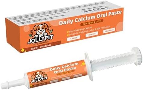 Oral Calcium for Whelping Dogs & Cats, Fast-Absorbing Calcium for Dogs, Supports Whelping Labor and Milk Production, Enhances Colostrum for Puppies, Daily Calcium Supplement for Pets - 1 oz