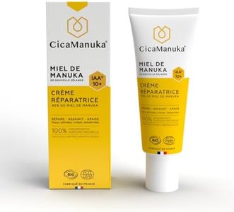 CICAMANUKA - Crème réparatrice au miel de Manuka IAA10+ - Favorise la réparation des peaux abîmées et asséchées - Certifiée Bio - 40ml
