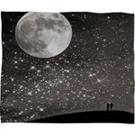 DENY Designs Shannon Clark Love Under The Stars Fleece Throw Blanket, 50 x 60