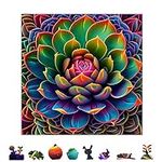 ZenChalet - Simply Succulent Jigsaw Puzzles 1000 Pieces for Adults - Ideal or Family Game Nights, Wood Puzzles - Rompecabezas 1000 Piezas