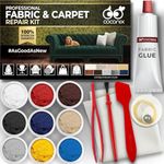 Coconix Fabric and Carpet Repair Kit - Repairer of Your Car Seat, Couch, Furniture, Upholstery or Jacket - Fixes Cigarette Burn Holes, Tear or Rips. Super Easy Instructions to Match Any Color, Pattern