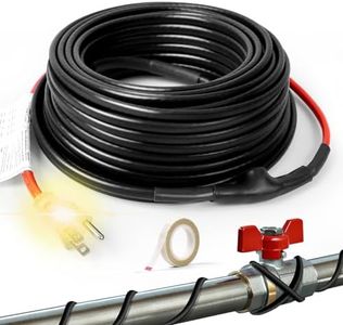 HEATIT JHSF 40ft Self-Regulating Heat Cable for Pipe Freeze Protection, Energy-Saving, Pipe Heat Tape for Metal And Plastic Home Supply Pipes, Keeps Water Flowing at -40°F, ETL Listed, 120V